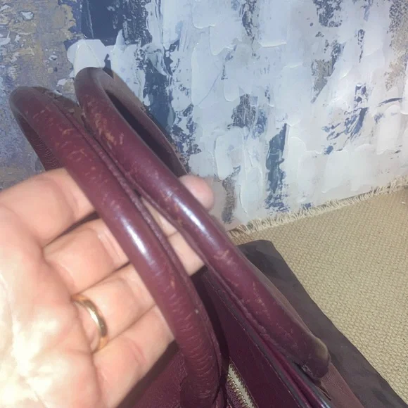 Genuine Michael Kors  Merlot Leather Satchel - Picture 5 of 14